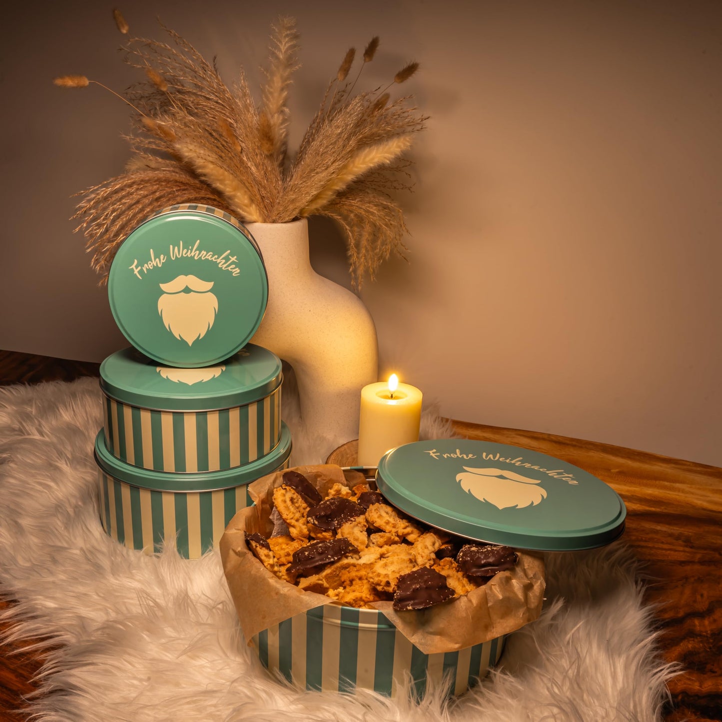 Keksdosen 4er Set - Frohe Weihnachten