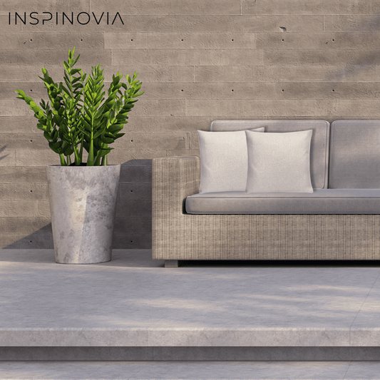 Kissen inkl. Füllung 45 x 45 cm, 2er Set - Creme