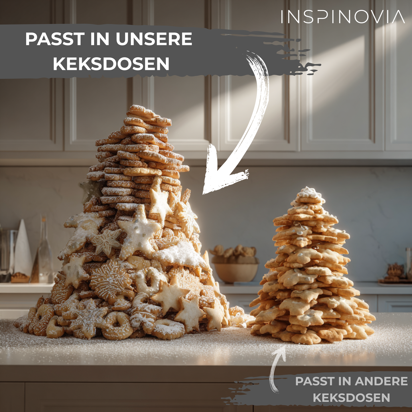 Keksdosen 4er Set - Mit Liebe gebacken