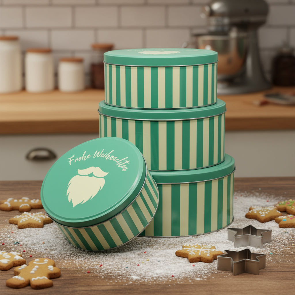 Keksdosen 4er Set - Frohe Weihnachten